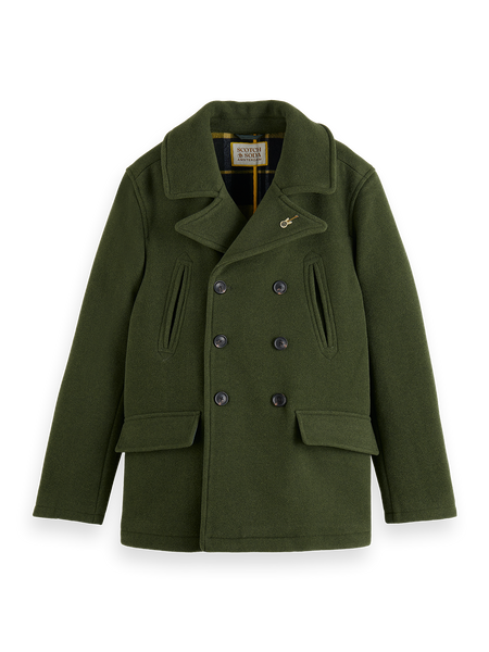 Green peacoat sales