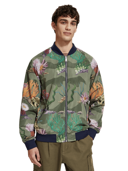 AMERI NOTCH PRINTED LINING JACKET アメリ 激安オンライン ショップ