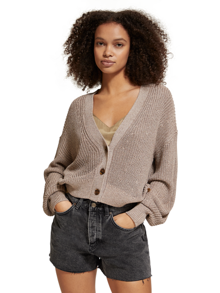 Relaxed Fit Boxy Cardigan