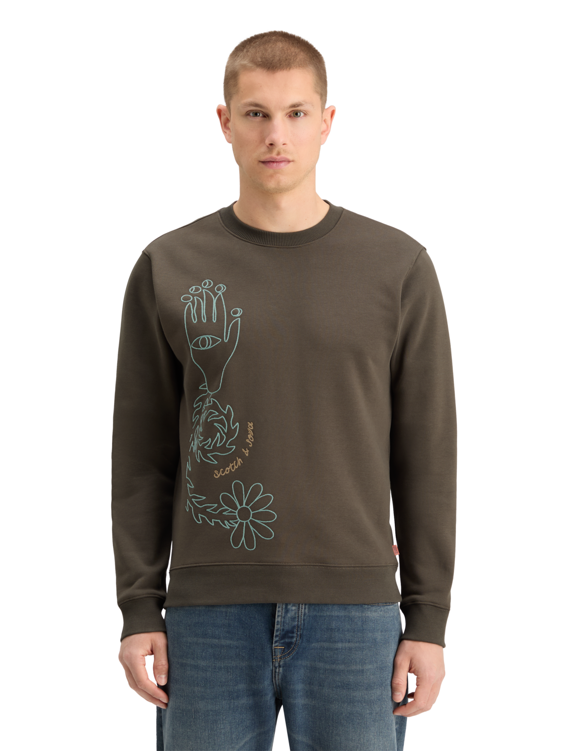Embroidered Sweatshirt – Scotch & Soda