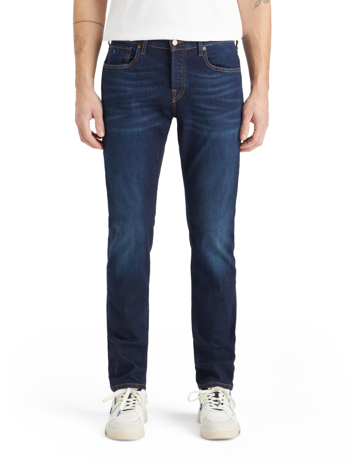 Essentials — Ralston Regular Slim Jeans Beaten Blue – Scotch Soda