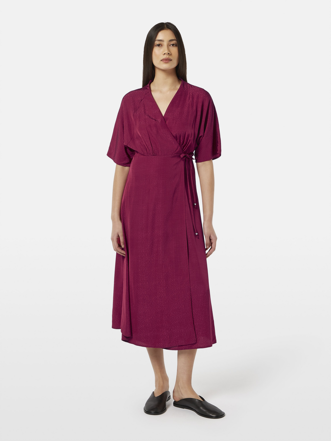 Jacquard Midi Wrap Dress Scotch & Soda Jacquard Midi Wrap Dress Scotch & Soda