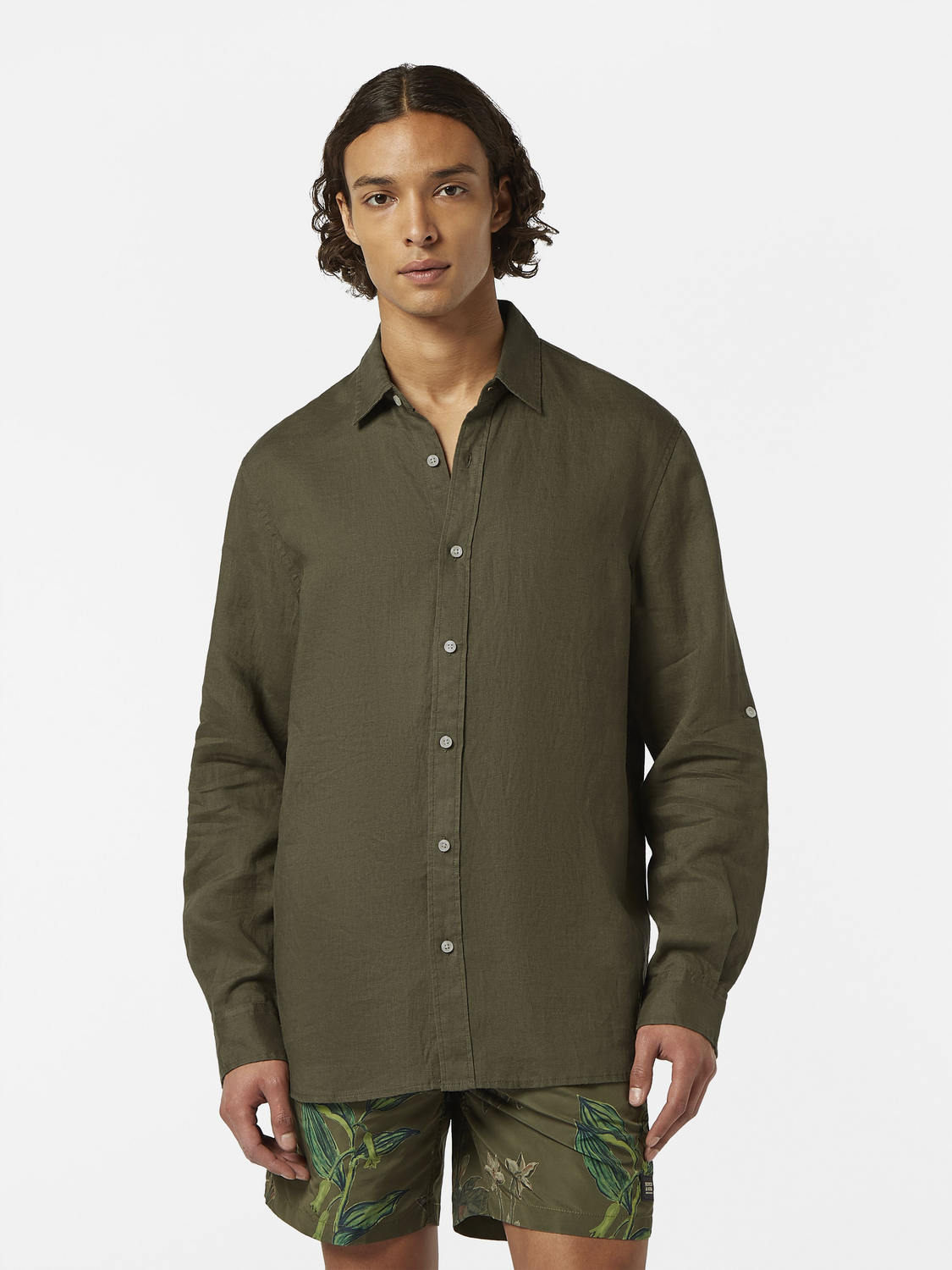 Regular Fit Linen Shirt – Scotch Soda - Main Image