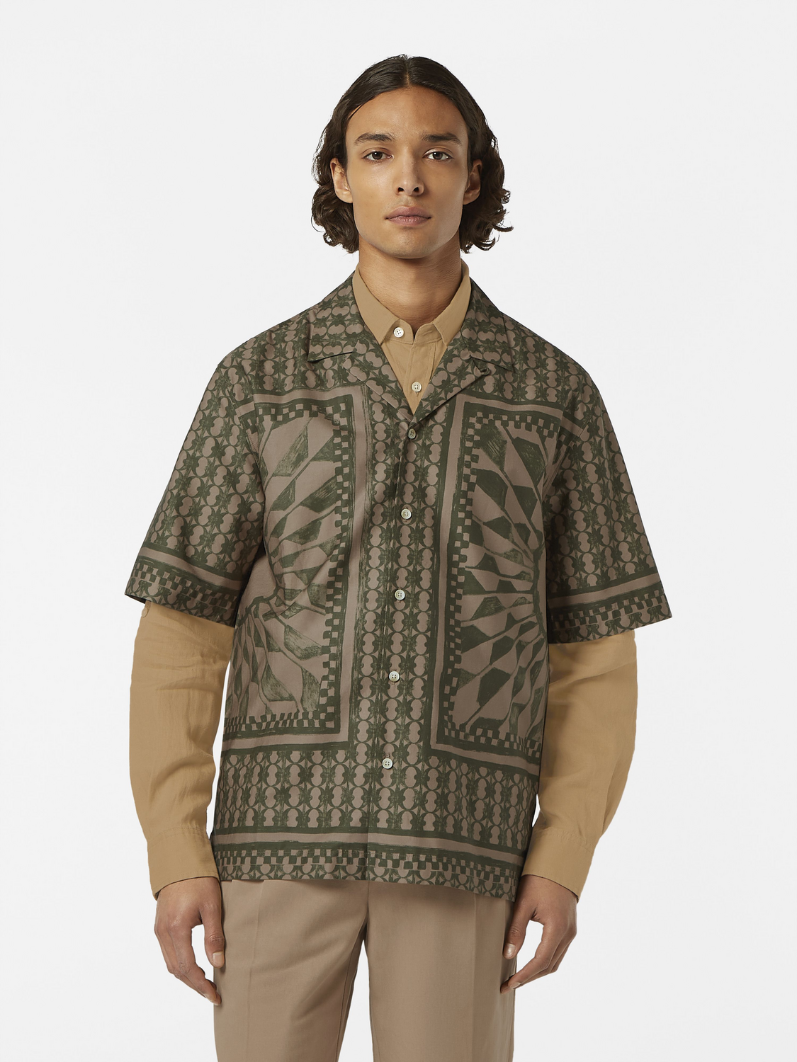 Relaxed Fit Placed Print Shirt Scotch & Soda Relaxed Fit Placed Print Shirt Scotch & Soda