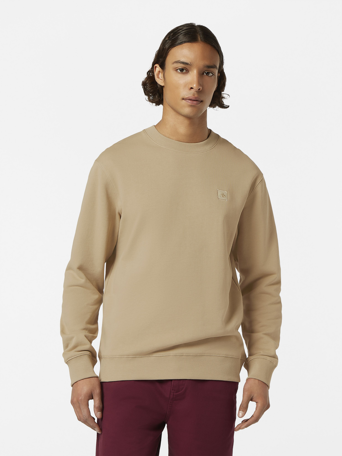 & Logo Badge Crewneck Sweatshirt – Scotch & Soda