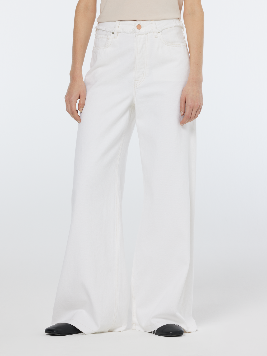 The Wave Wide Leg Jeans | Faded White – Scotch & Soda