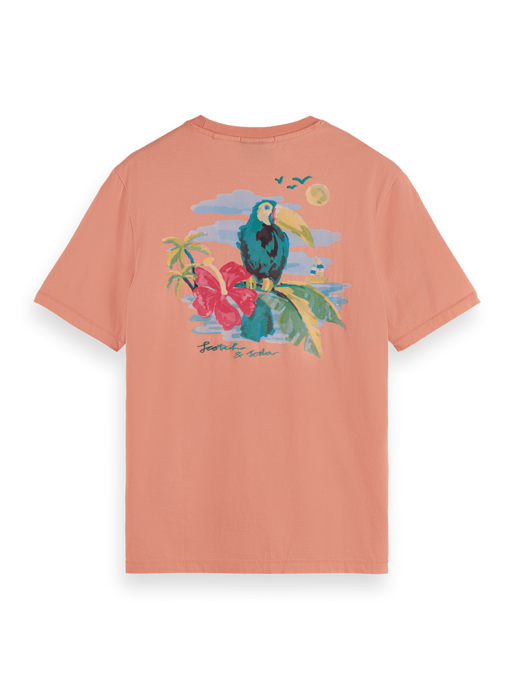 Coral Reef Dip Dye Printed T-Shirt