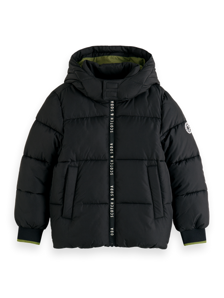 Boys Colorblock Hooded Puffer Jacket Scotch Soda
