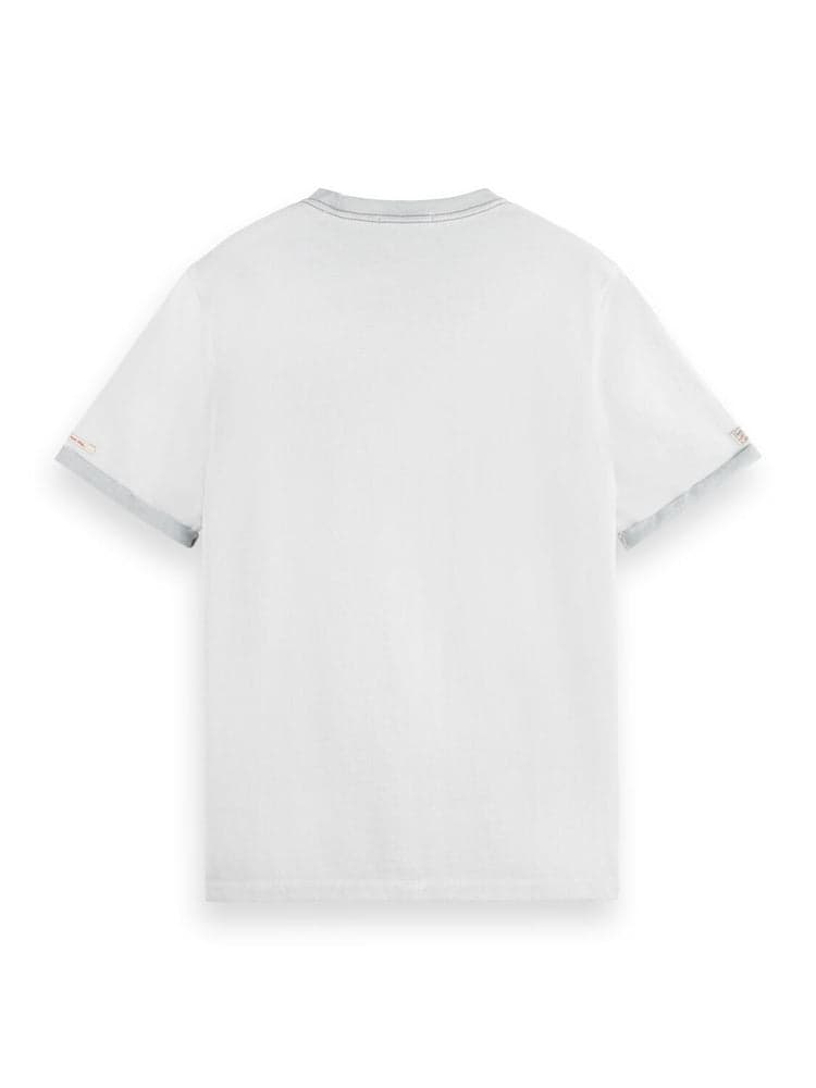 Garment-Dyed Embroidered Logo T-Shirt