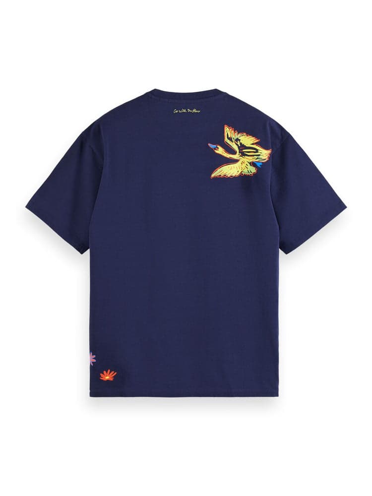 Swan Printed T-Shirt Back