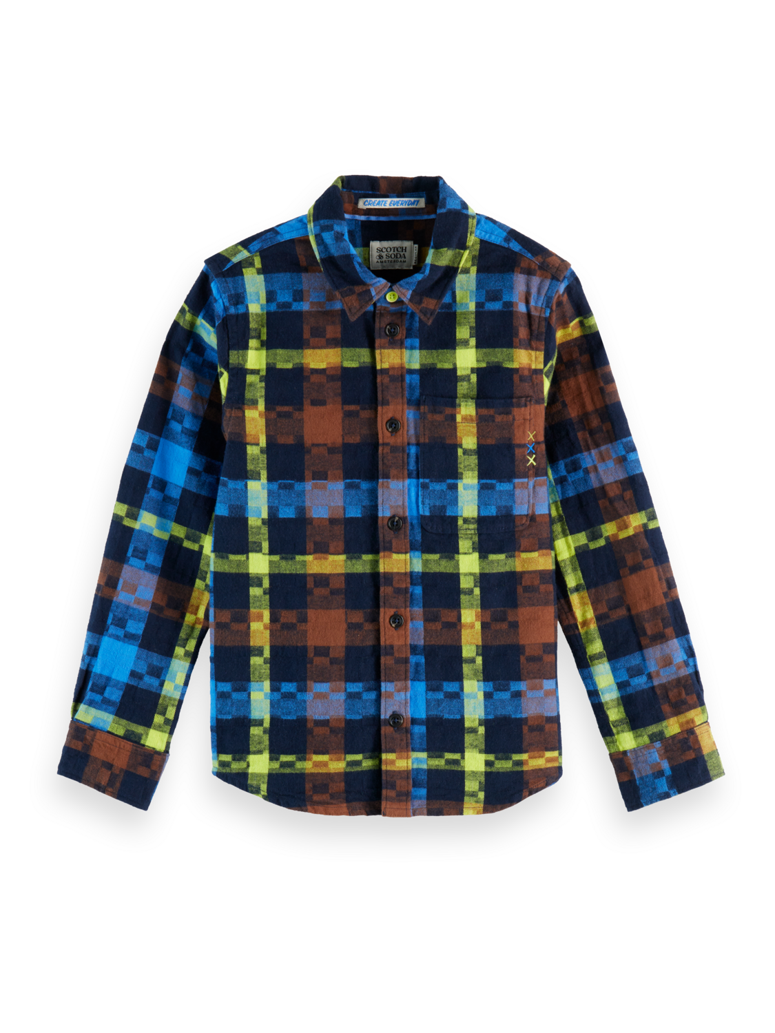 Boys' Flannel checked shirt – Scotch & Soda