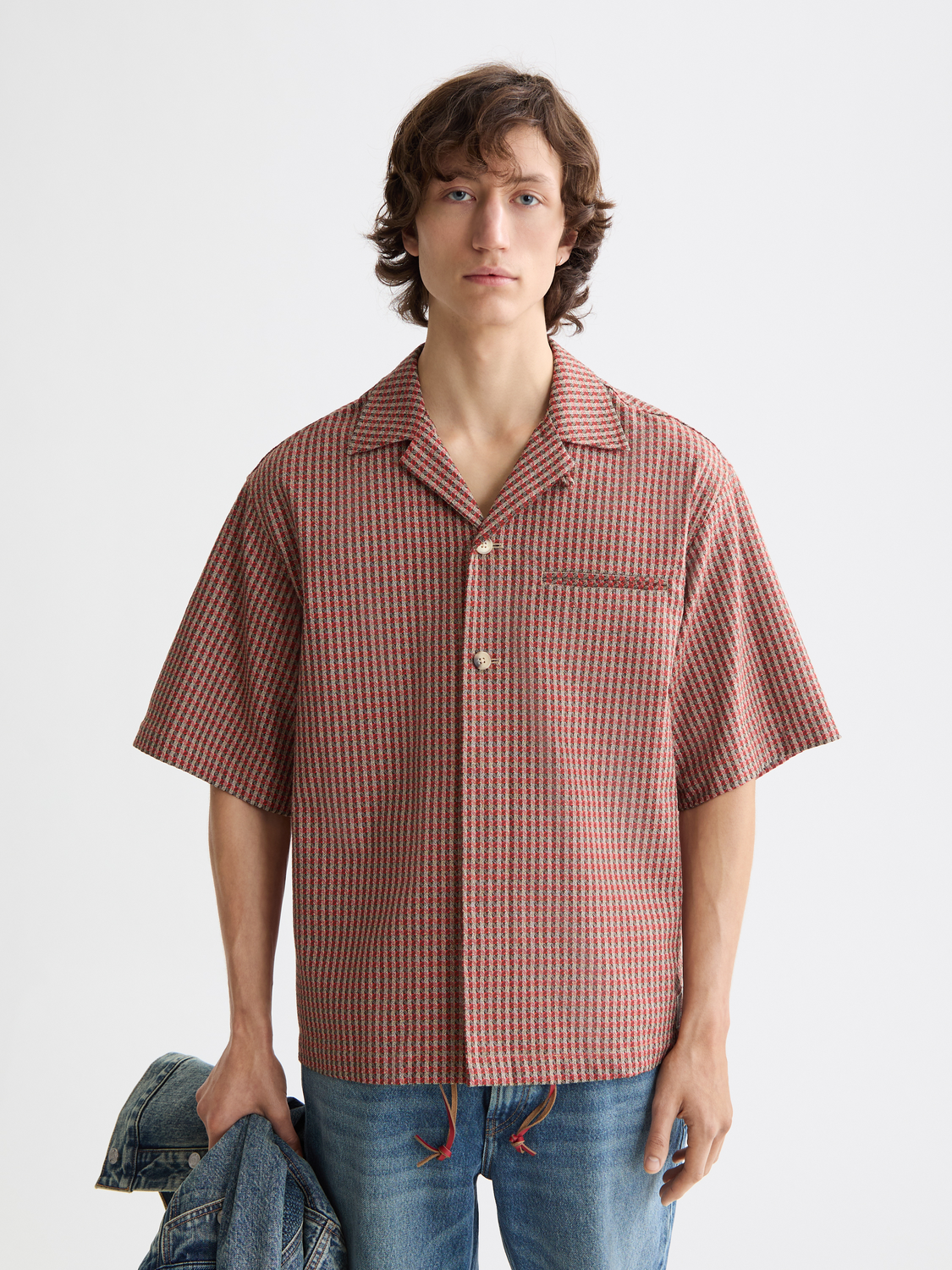 Micro Geo Print Short-Sleeved Shirt – Scotch & Soda
