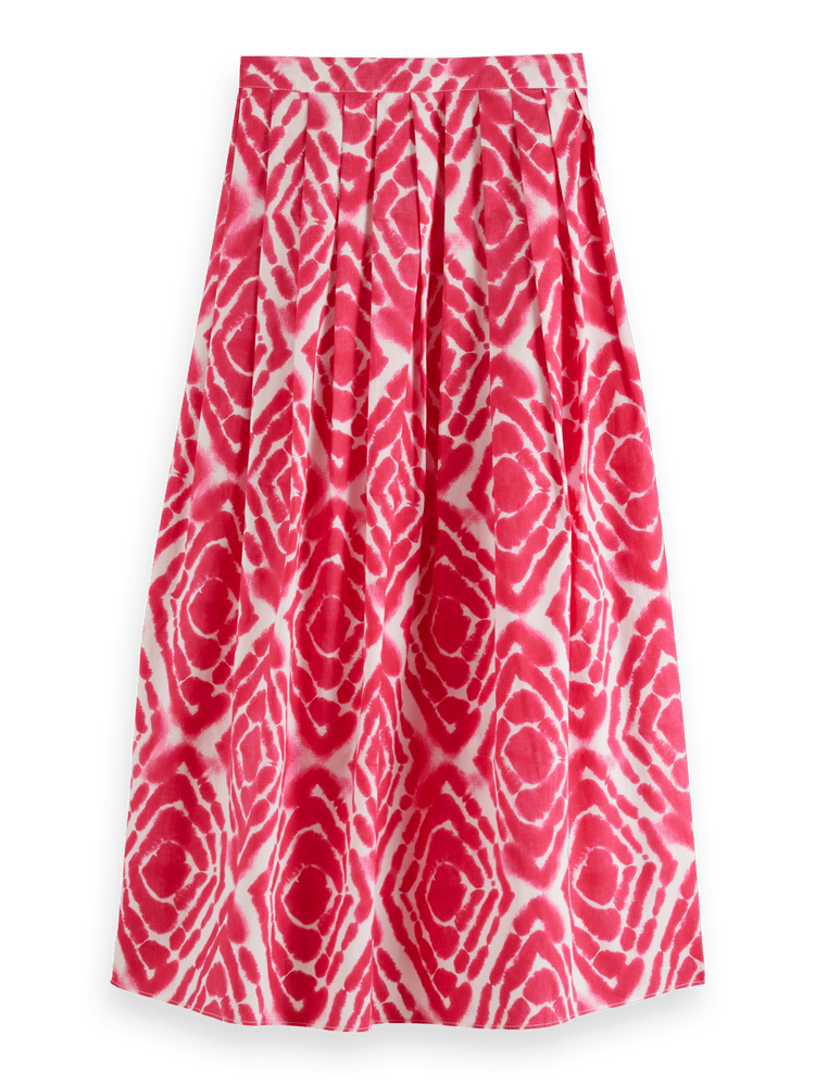 Tie Dye Pleated Skirt