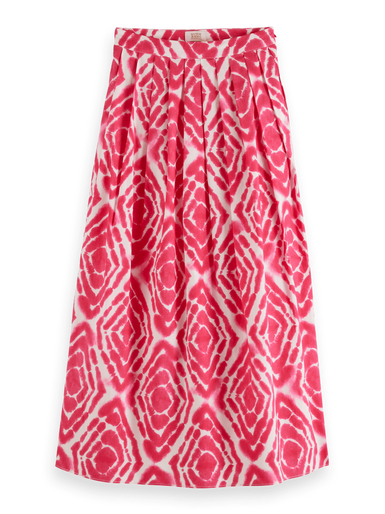 Tie Dye Pleated Skirt