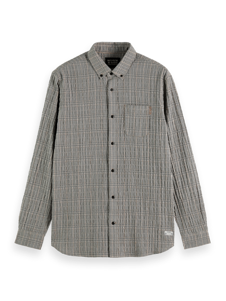 Seersucker Glen Check Shirt Front
