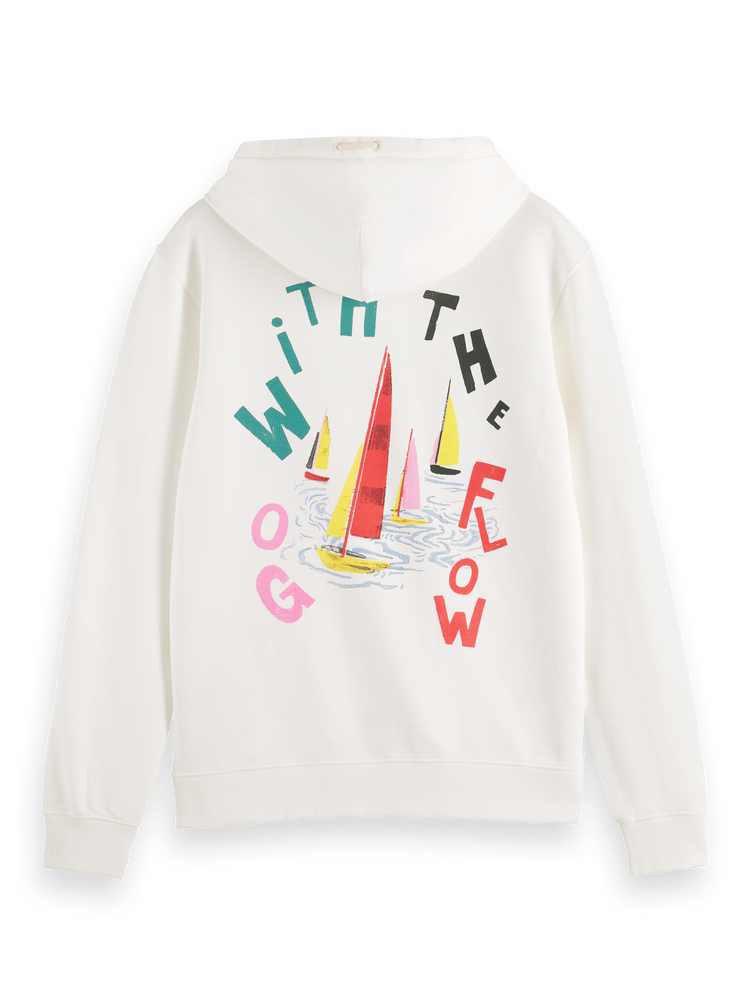 Go With The Flow Printed Hoodie