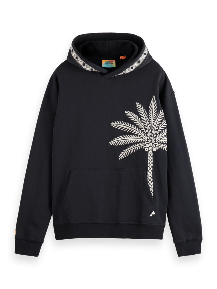 Palm Tree Embroidery Hoodie