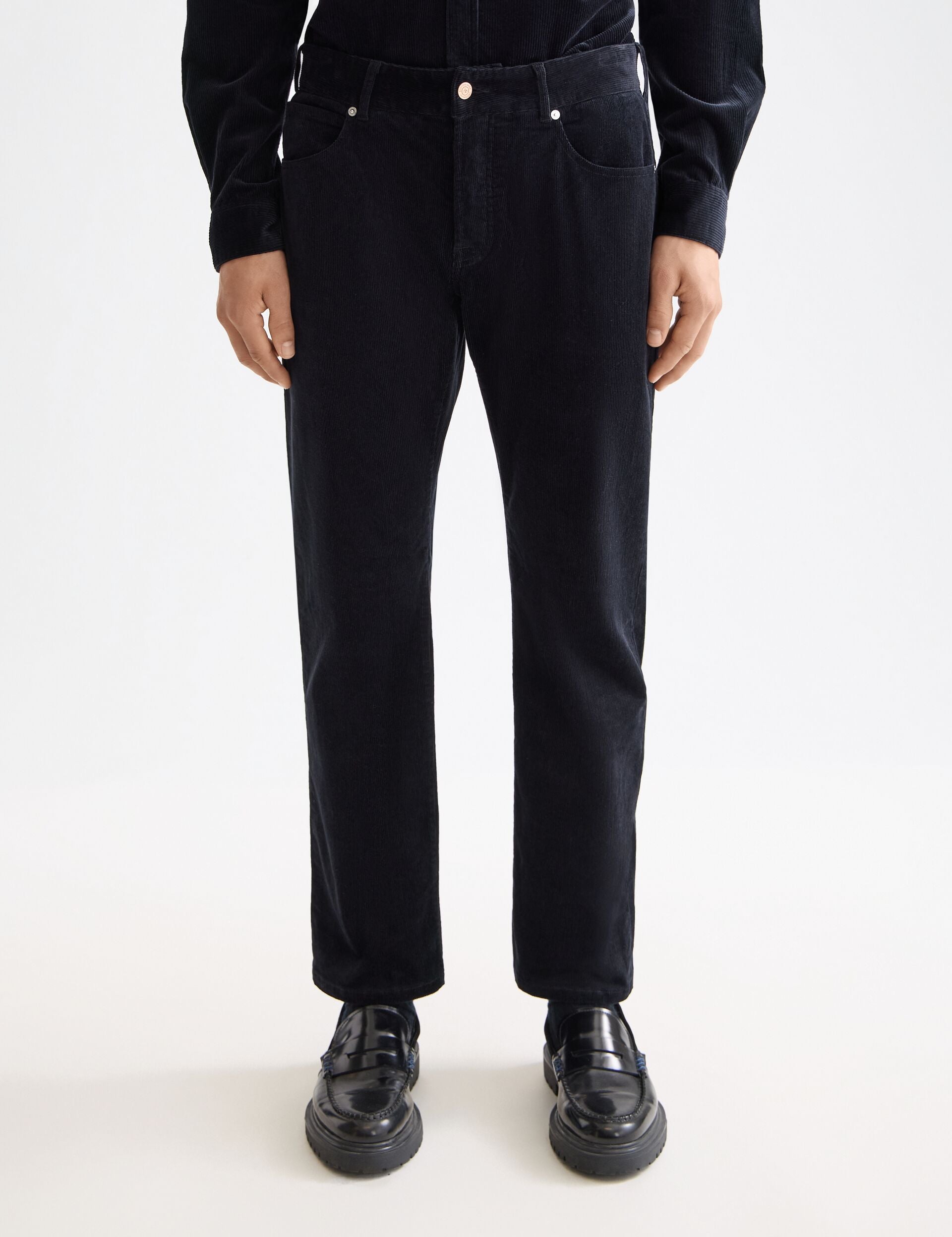 The Zee straight pants in coloured corduroy – Scotch & Soda