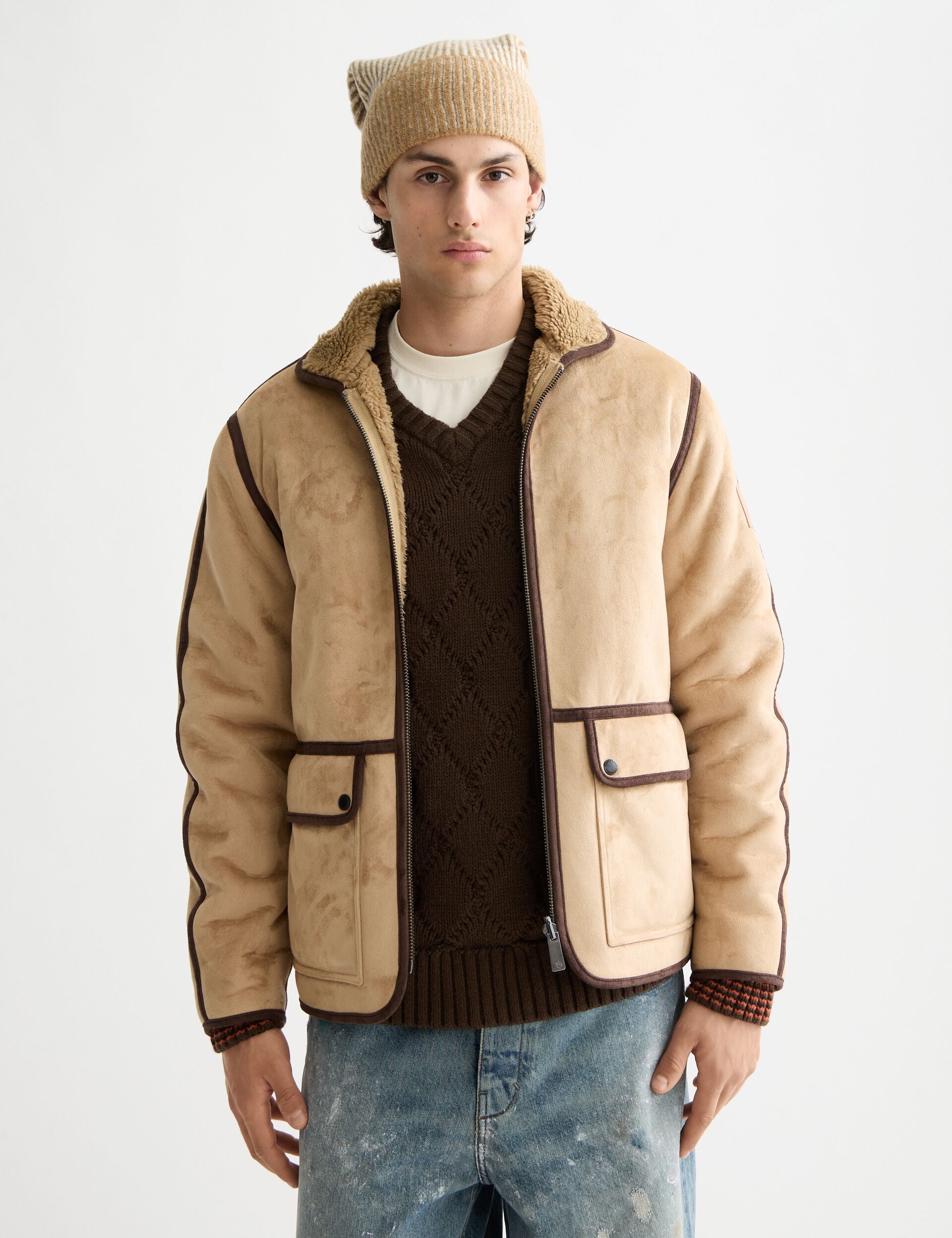 Faux shearling jacket – Scotch & Soda