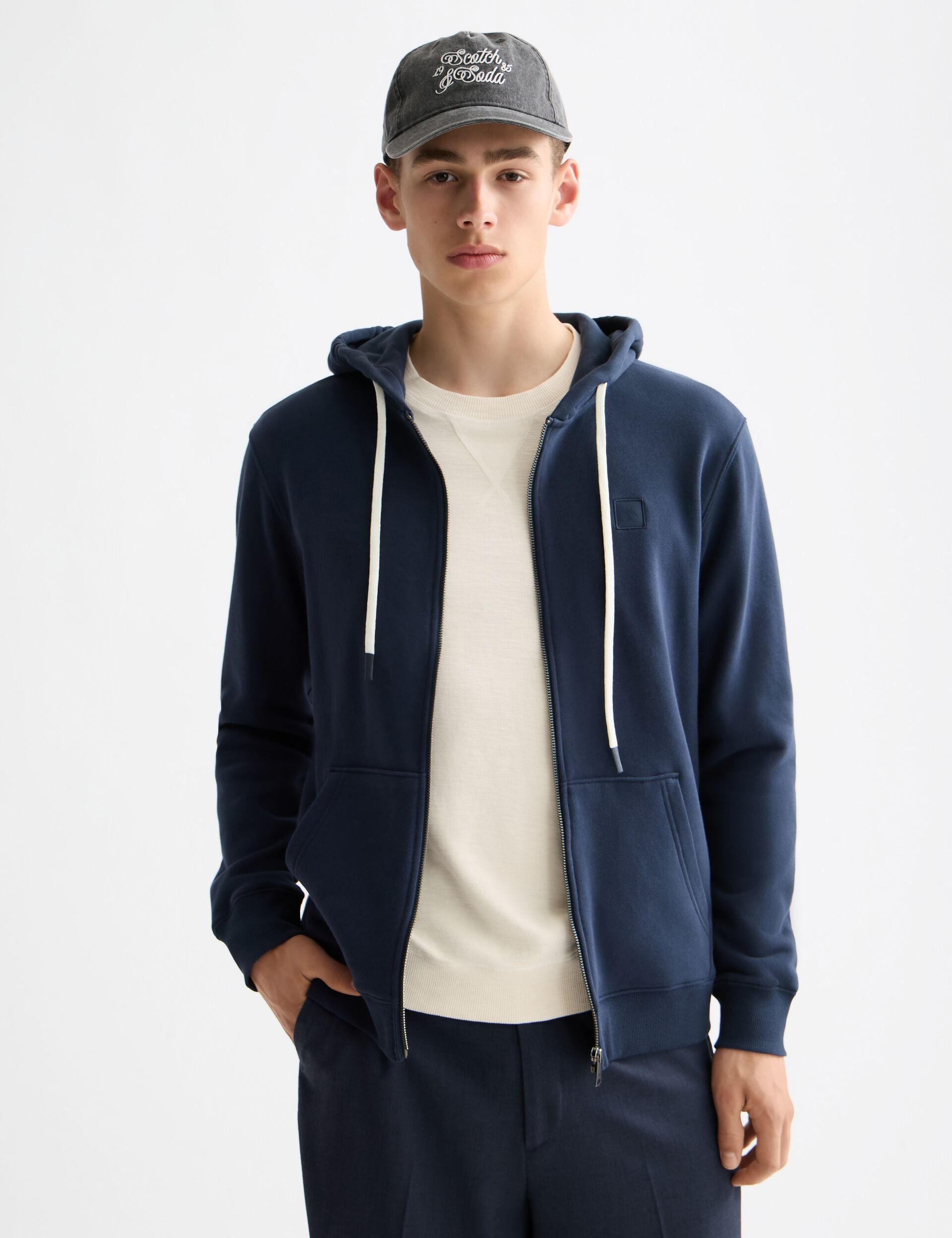 Full Zip Logo Hoodie – Scotch & Soda