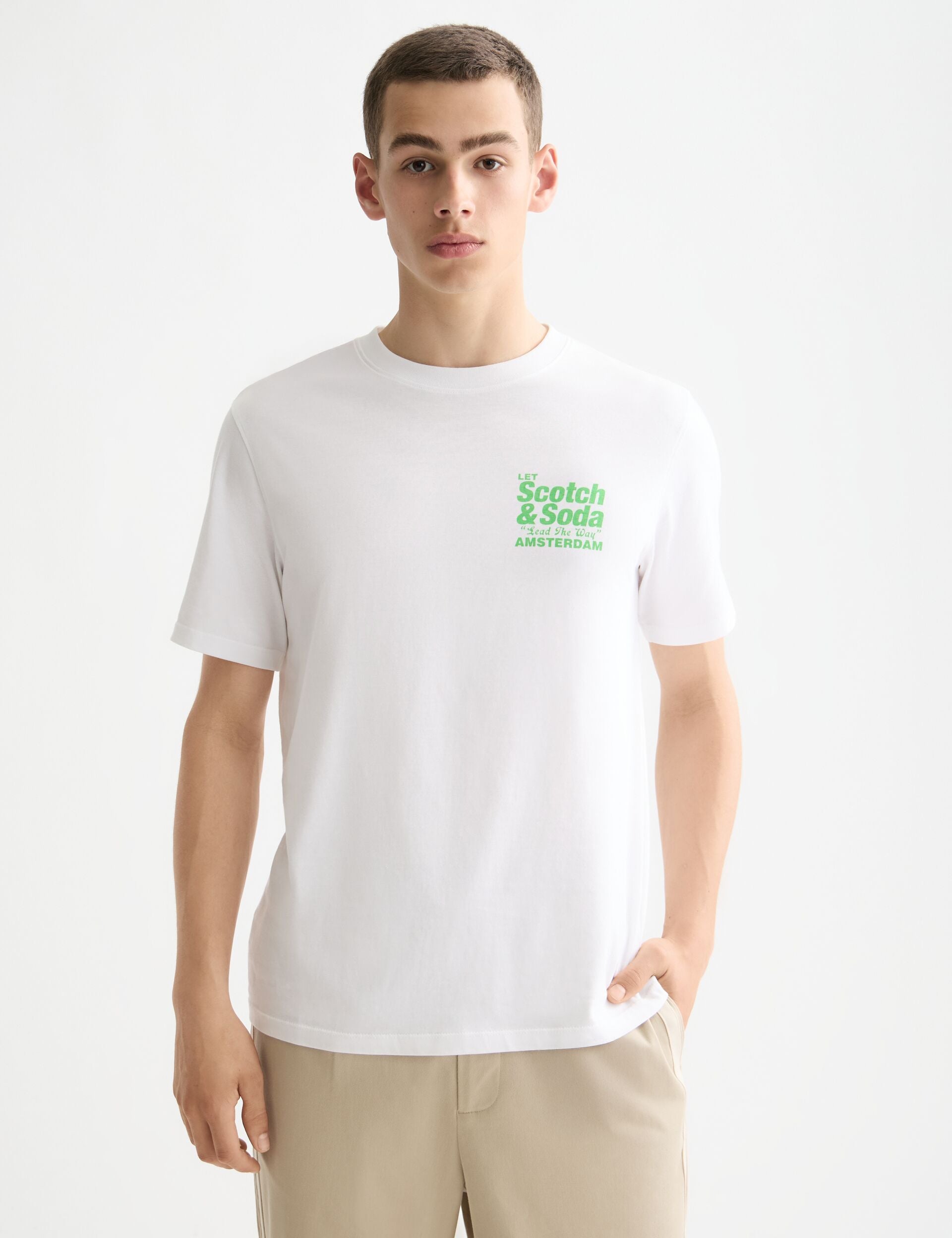Regular Fit Front + Back Artwork T-shirt – Scotch & Soda