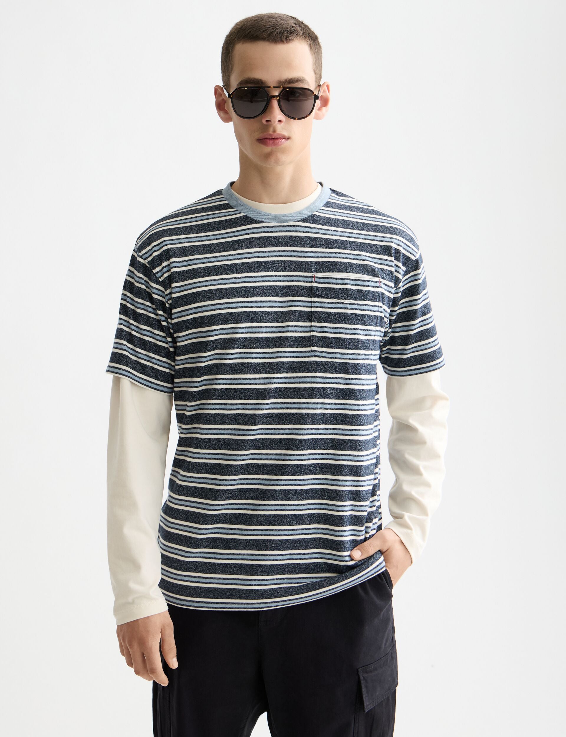 Relaxed Fit Yarn Dye Stripe T-shirt – Scotch & Soda