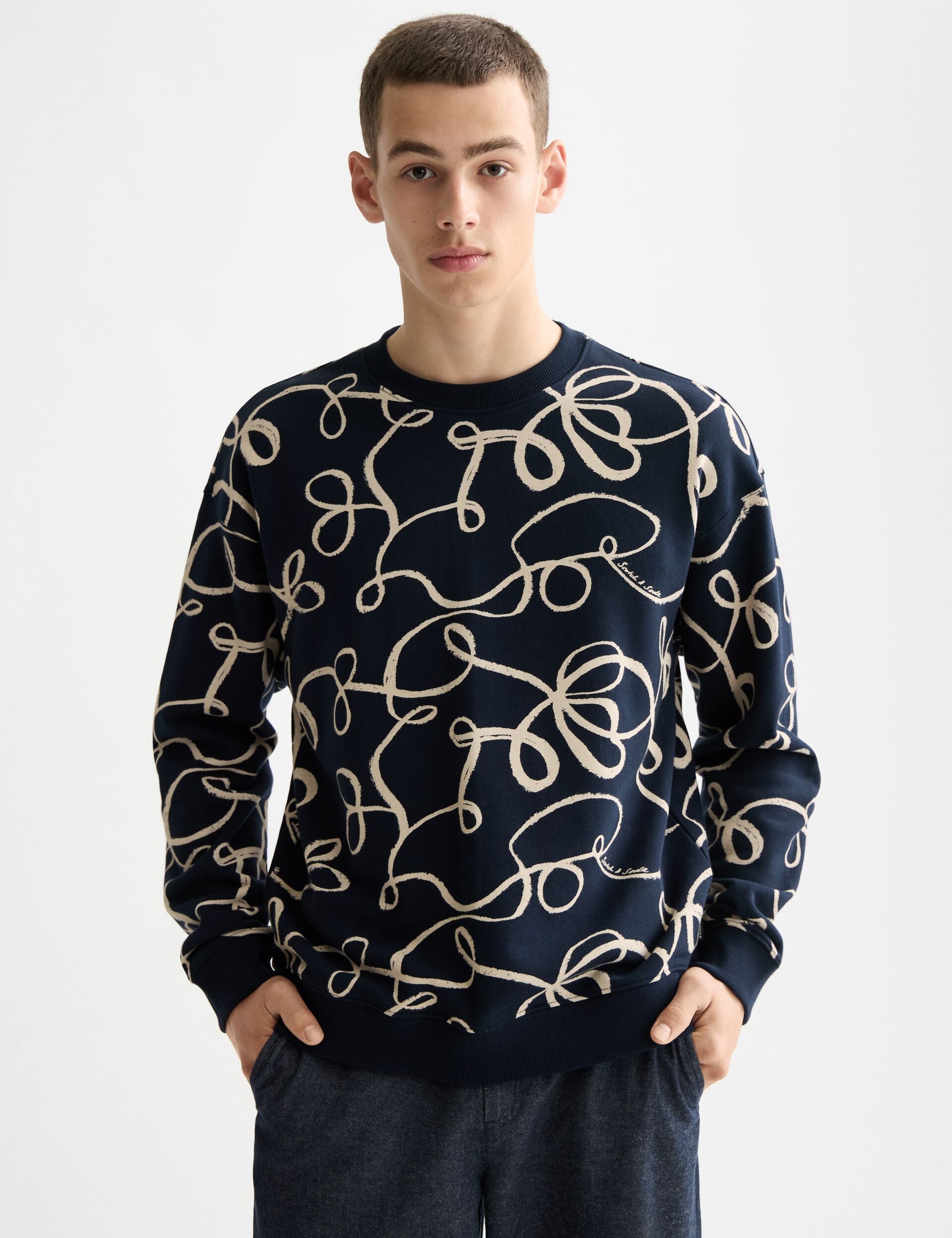 All Over Printed Sweatshirt – Scotch & Soda All Over Printed Sweatshirt – Scotch & Soda