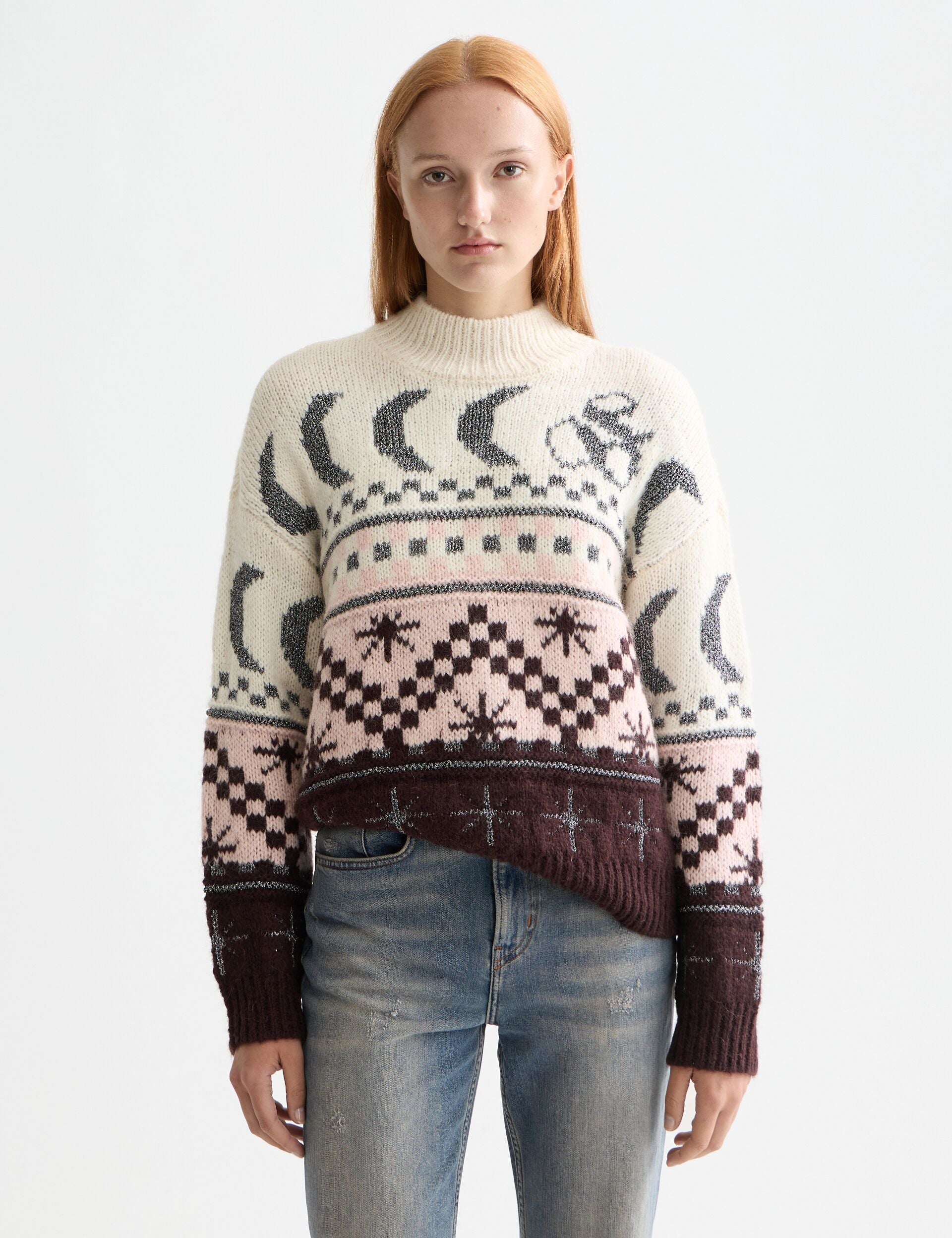 Metallic Fair Isle pullover – Scotch & Soda