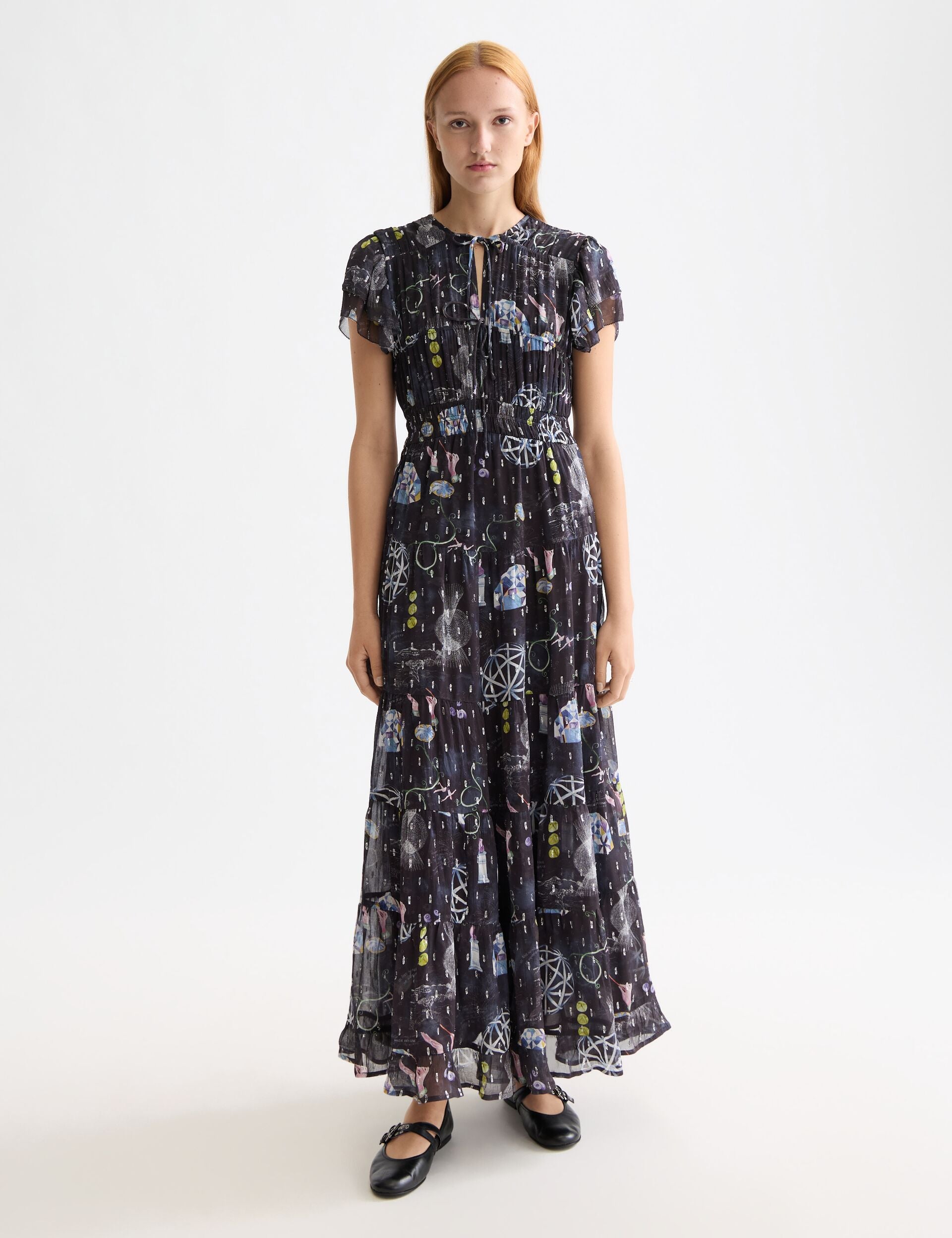 Gathered maxi dress – Scotch & Soda