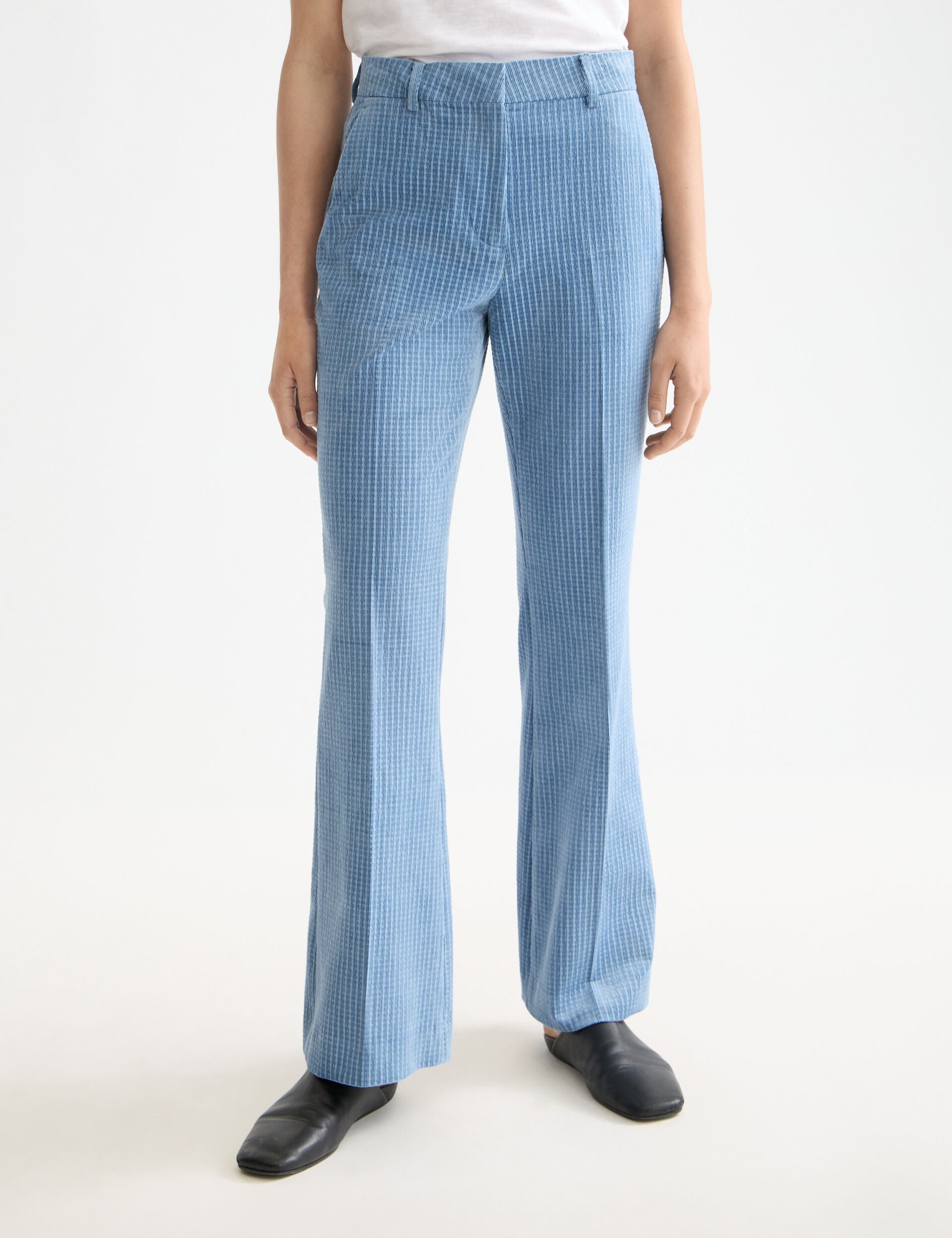 Violet high rise flare leg corduroy pant – Scotch & Soda