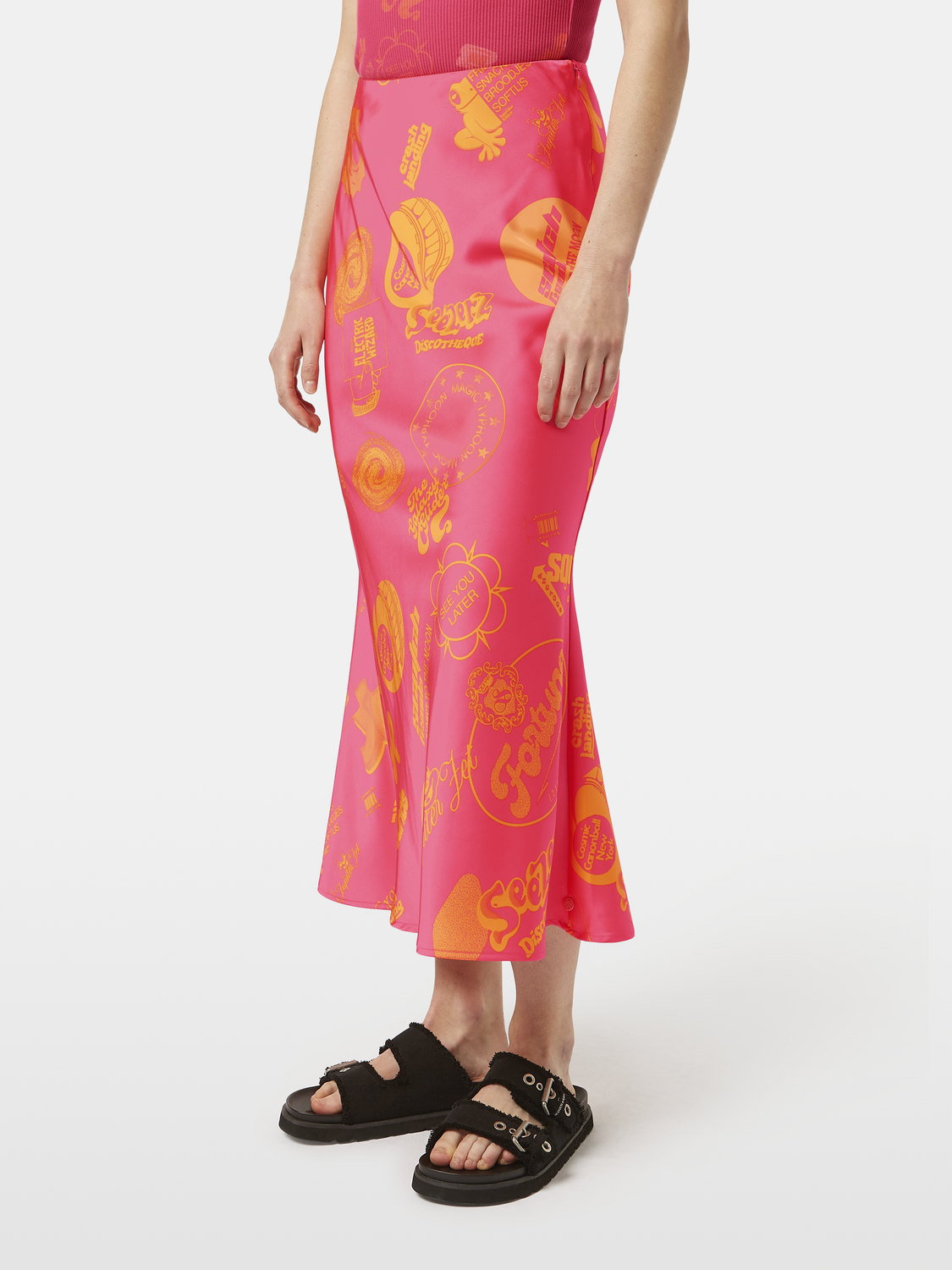 Satin Printed Midi Skirt – Scotch & Soda