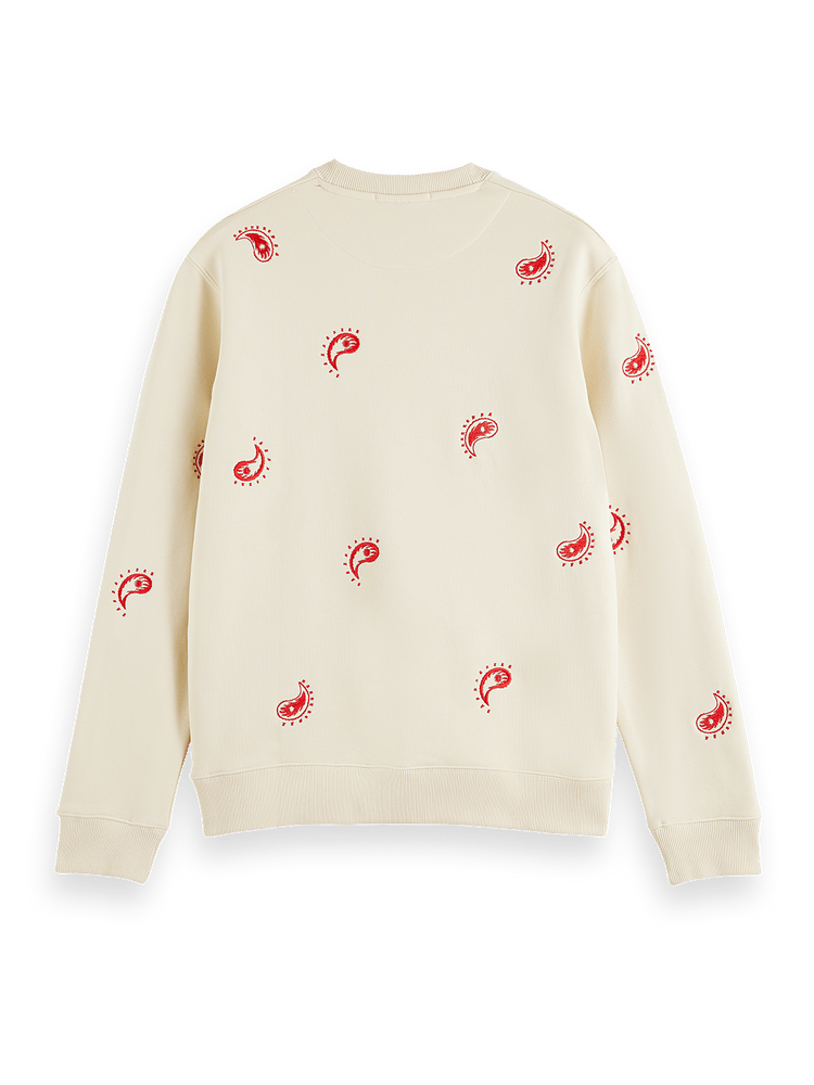 Allover Embroidered Sweatshirt | Scotch & Soda