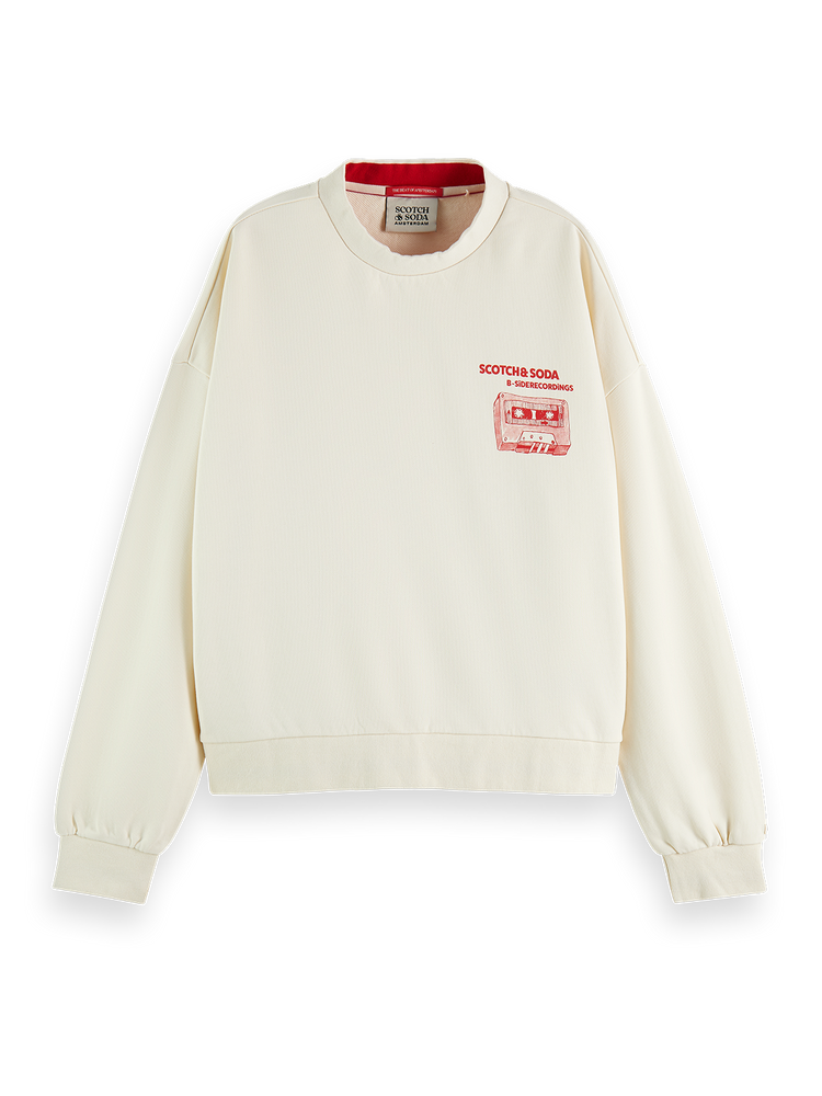 Printed Loose Fit Sweatshirt Scotch Soda