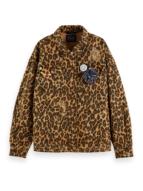 Scotch and sales soda leopard blazer
