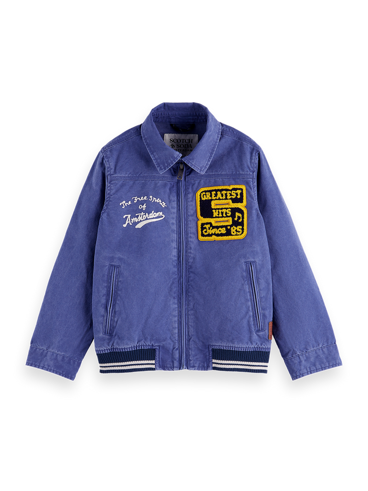 Embroidered Varsity Jacket Scotch Soda