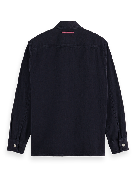 Garment-Dyed Jacquard Overshirt | Scotch & Soda