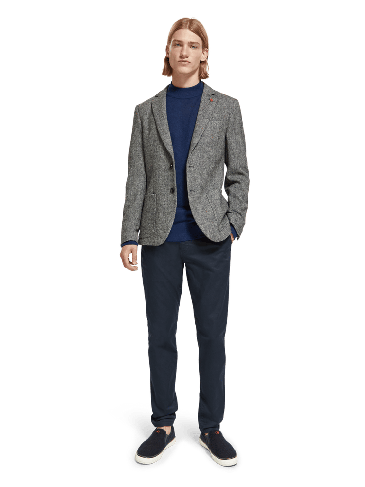 Tweed Blazer In Recycled Polyester Wool Blend