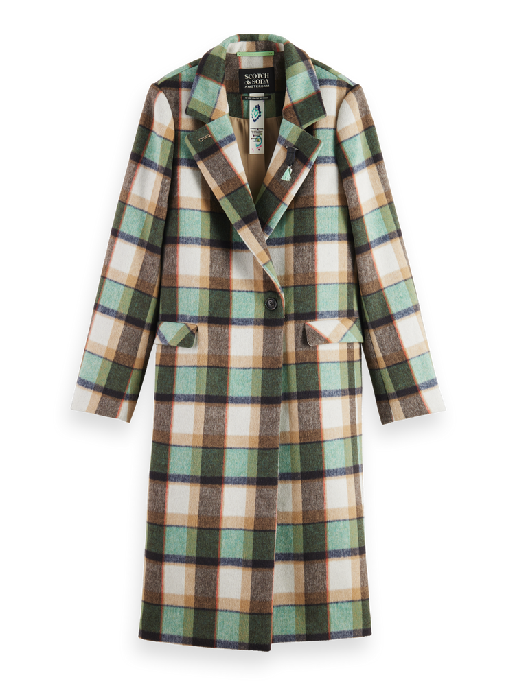 Scotch and soda sales checked wool jacket