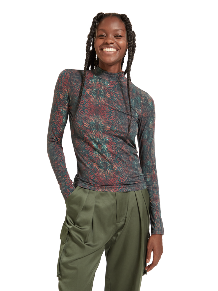 Long sleeve 2025 mock neck top