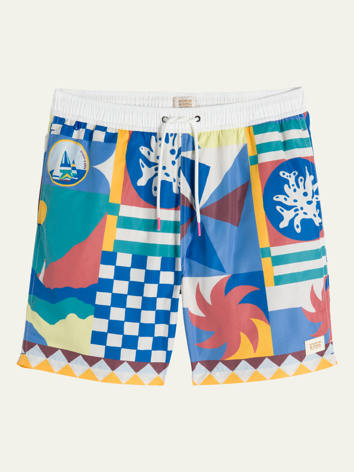 Collage Printed Swim Shorts
