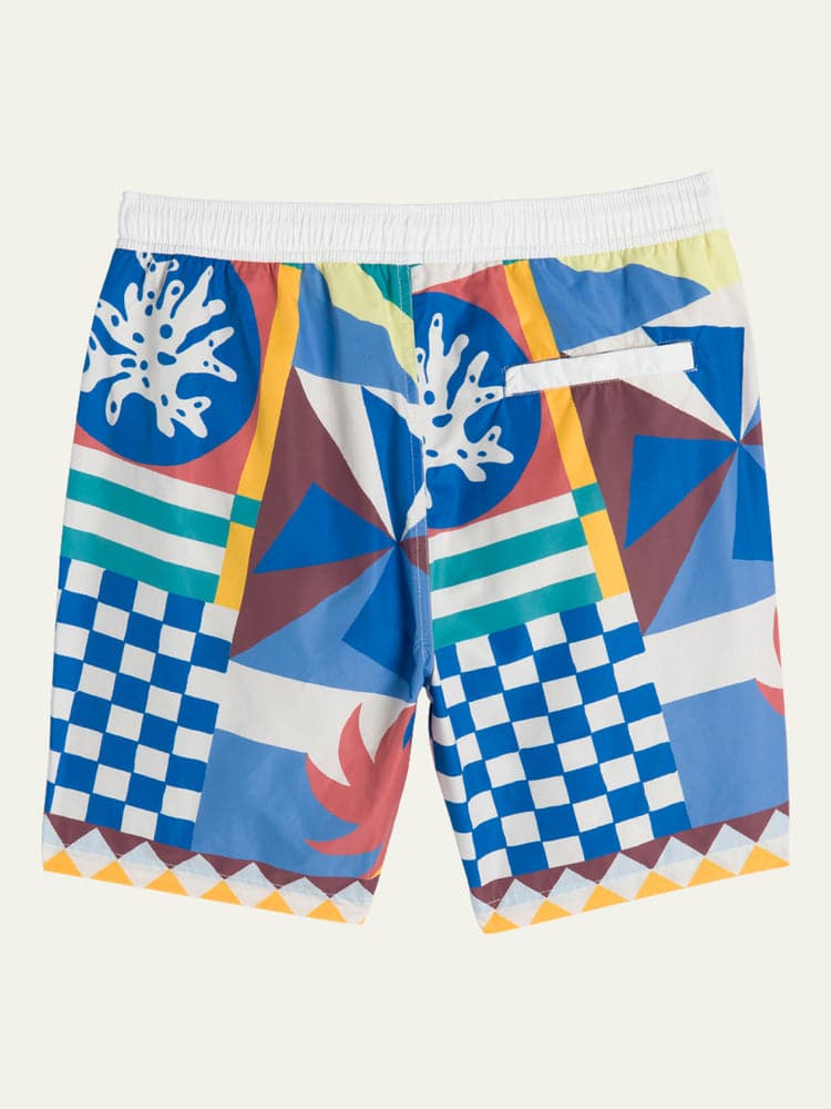 Collage Printed Swim Shorts