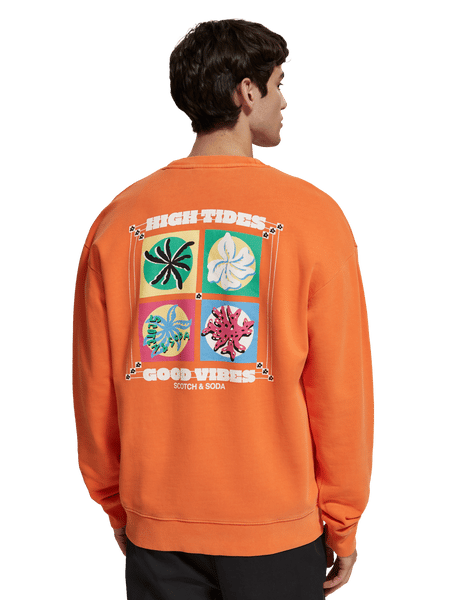 Garment-Dyed Artwork Sweatshirt | Scotch & Soda