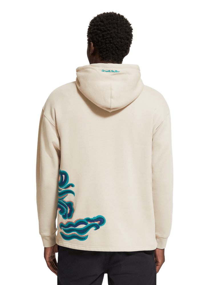 Embroidered Wave Hoodie | Scotch & Soda