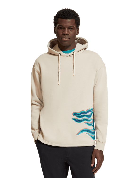 Relaxed Fit Printed hoodie - White/Plant a Tree Today - Men