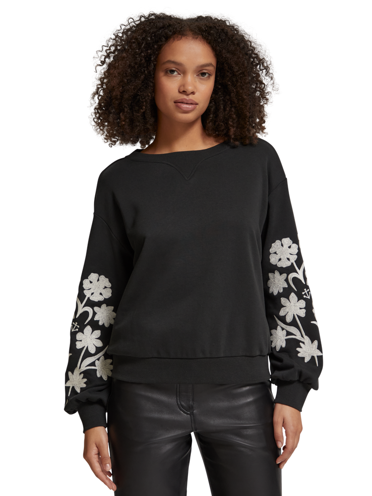 Scotch and soda embroidered sweatshirt discount
