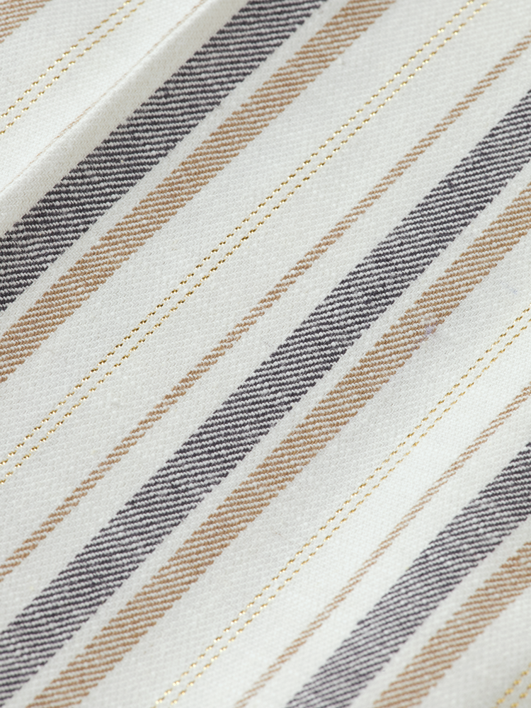 Lurex Linen Stripe