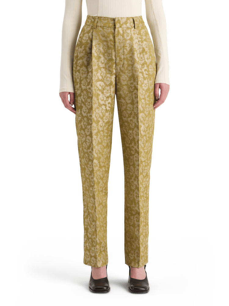 Robyn Ikat Leopard Relaxed Tapered Pant