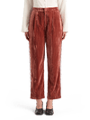 Lace Trimmed Velvet Pant