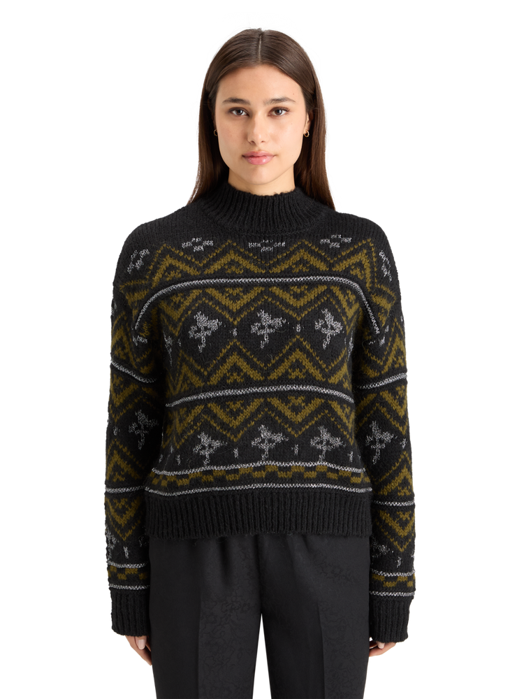 Metallic Fair Isle pullover Scotch Soda