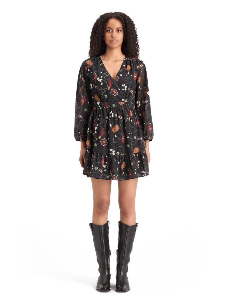 Floral Mini Wrap Dress Scotch Soda